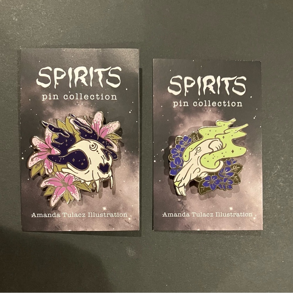 Mystic Spirit Skull Enamel Pins